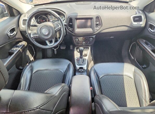 3C4NJDBB9KT664988 2019 JEEP COMPASS Blue Առջևի վահանակի տեսք