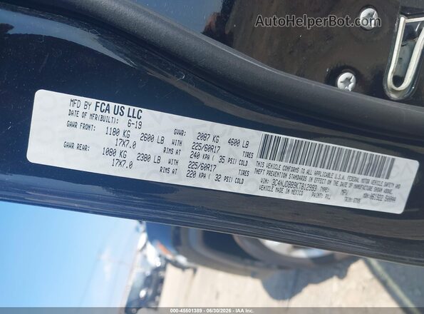 3C4NJDBB9KT812993 2019 JEEP COMPASS Черный Вид подкапотного пространства