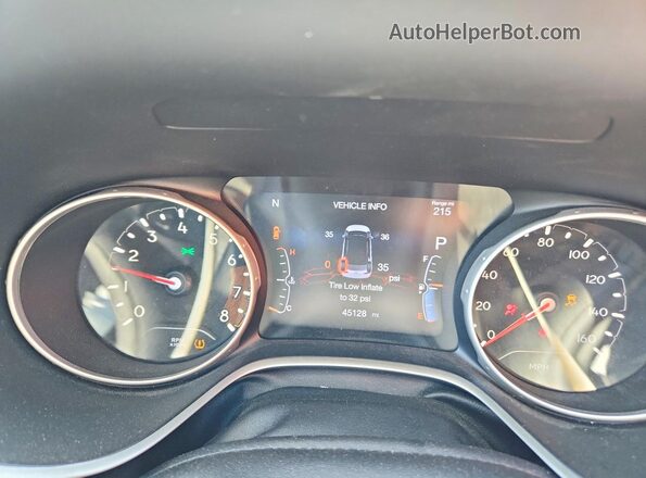 3C4NJDBB9LT139978 2020 JEEP COMPASS White Instrument cluster view