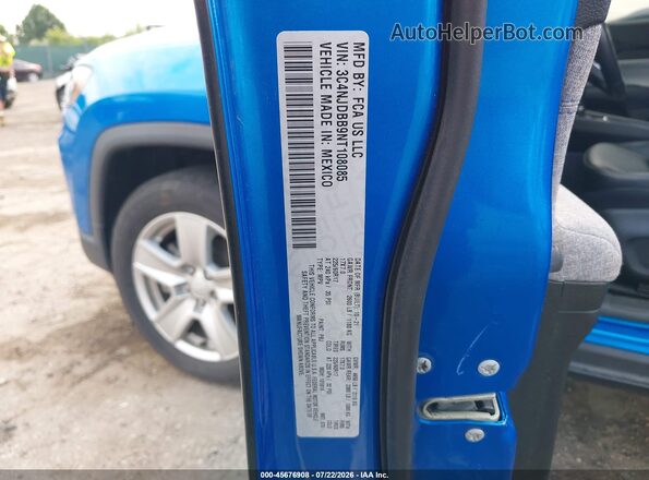 3C4NJDBB9NT108085 2022 JEEP COMPASS Blue Engine compartment view