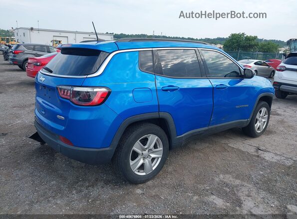 3C4NJDBB9NT108085 2022 JEEP COMPASS Blue Rear right