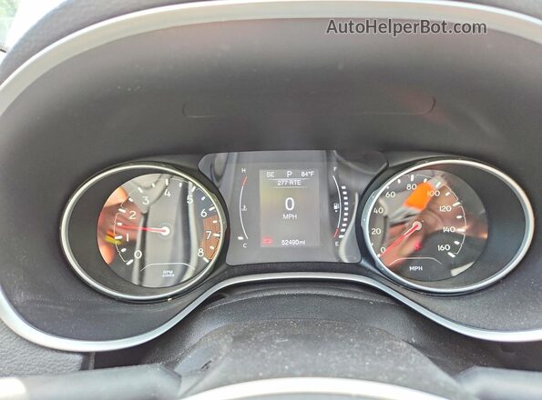 3C4NJDBBXHT674681 2017 JEEP COMPASS Серый Вид щитка приборов