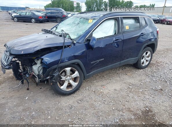 3C4NJDBBXJT131756 2018 JEEP COMPASS Dark Blue Передняя левая четверть