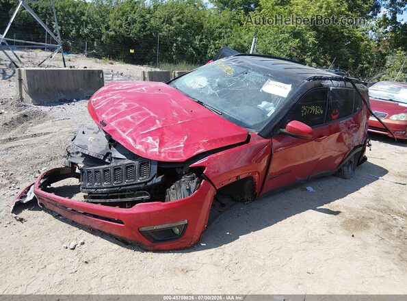 3C4NJDBBXJT401486 2018 JEEP COMPASS Red Передня ліва чверть