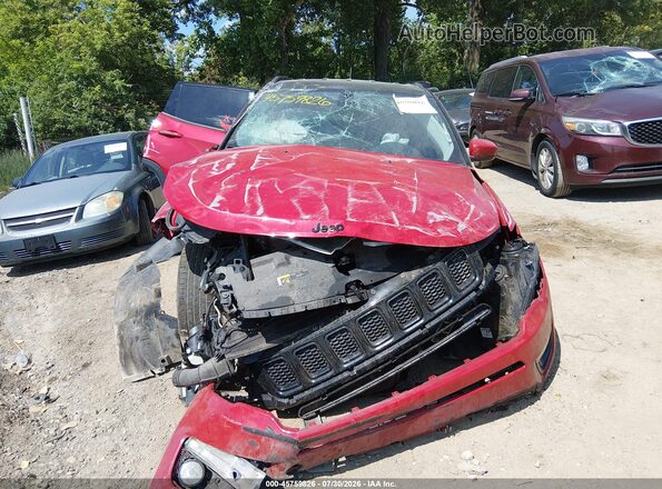 3C4NJDBBXJT401486 2018 JEEP COMPASS Red Вид щитка приладів