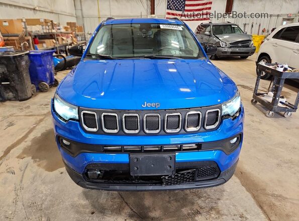 3C4NJDBBXNT231247 2022 JEEP COMPASS Blue Вид спереду