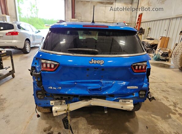 3C4NJDBBXNT231247 2022 JEEP COMPASS Blue Вид ззаду