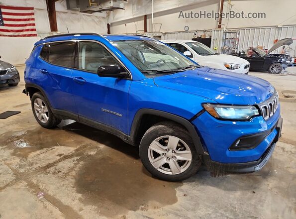 3C4NJDBBXNT231247 2022 JEEP COMPASS Blue Передня права чверть