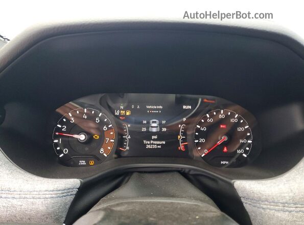 3C4NJDBN0ST535029 2025 JEEP COMPASS White Instrument cluster view