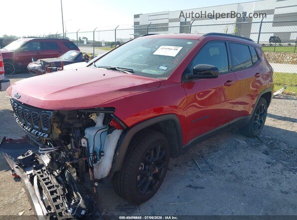 3C4NJDBN1ST560165 2025 JEEP COMPASS Red Առջևի ձախ երեք քառորդ տեսարան
