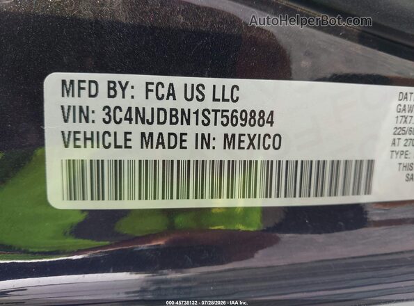 3C4NJDBN1ST569884 2025 JEEP COMPASS Black Vista del compartimento del motor