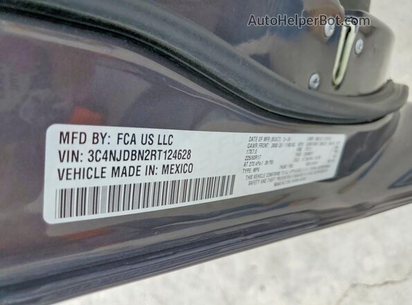 3C4NJDBN2RT124628 2024 JEEP COMPASS Черный Вид наклейки с VIN-кодом