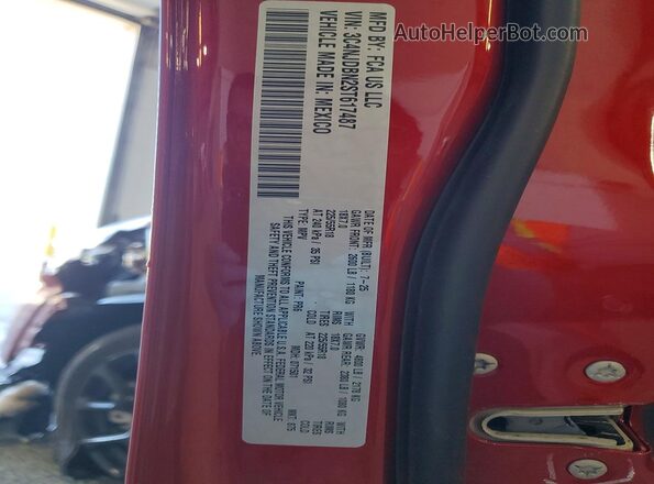 3C4NJDBN2ST617487 2025 JEEP COMPASS Red Սալոնի 360 աստիճան տեսք