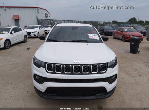 3C4NJDBN3ST590901 2025 JEEP COMPASS White Vista del cuadro de instrumentos