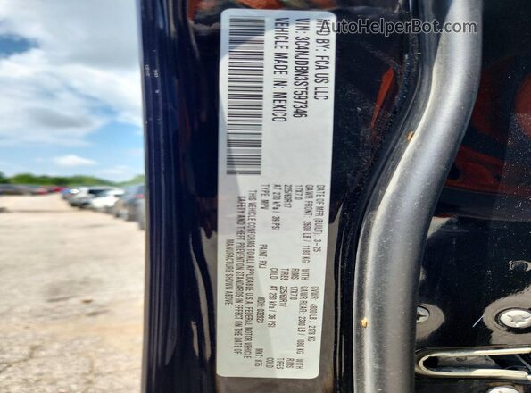 3C4NJDBN3ST597346 2025 JEEP COMPASS Black VIN sticker view