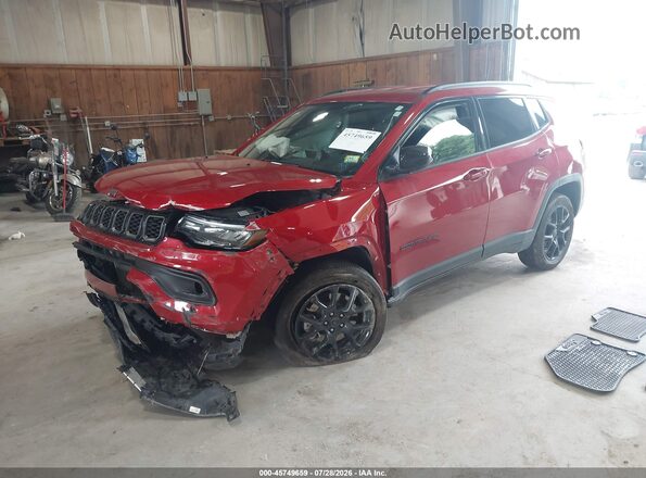 3C4NJDBN4ST548110 2025 JEEP COMPASS Red წინა მარცხენა ხედი სამი მეოთხედიდან
