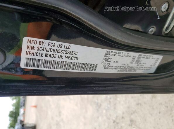 3C4NJDBN5ST526570 2025 JEEP COMPASS Black Вид наклейки з VIN-кодом