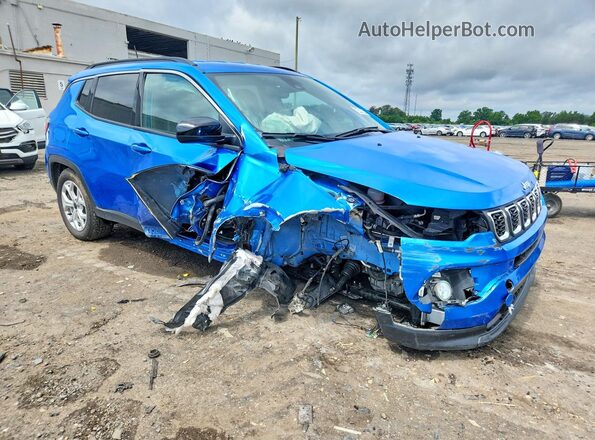 3C4NJDBN5ST592844 2025 JEEP COMPASS Blue Front right