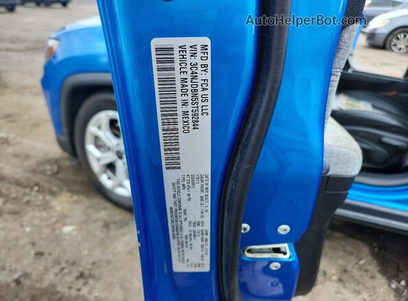 3C4NJDBN5ST592844 2025 JEEP COMPASS Blue VIN sticker view