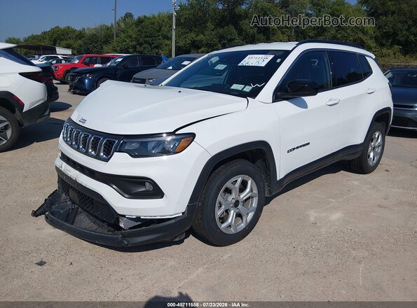 3C4NJDBN5ST603857 2025 JEEP COMPASS White Vista tres cuartos delantera izquierda