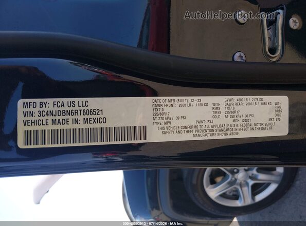 3C4NJDBN6RT606521 2024 JEEP COMPASS Черный Вид подкапотного пространства