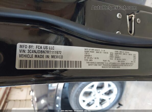 3C4NJDBN7RT111972 2024 JEEP COMPASS Black Շարժիչի բաժամունքի տեսք