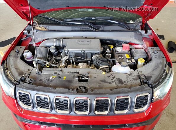 3C4NJDBN7ST609143 2025 JEEP COMPASS Burgundy Vista del compartimento del motor