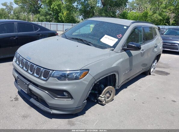 3C4NJDBN8PT552653 2023 JEEP COMPASS Gray Առջևի ձախ երեք քառորդ տեսարան