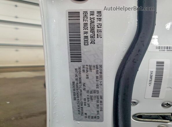 3C4NJDBN8PT561742 2023 JEEP COMPASS White Vista de la etiqueta del VIN