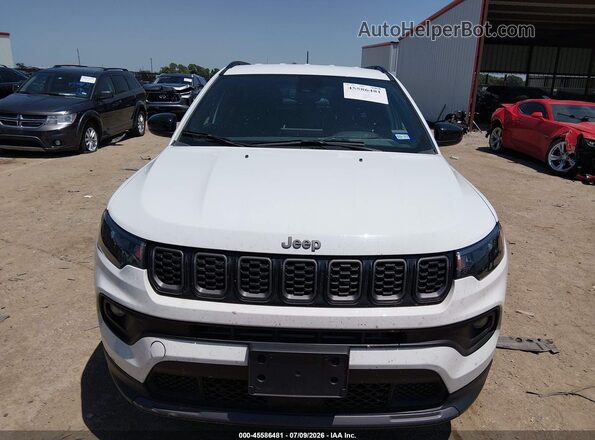 3C4NJDBN9ST571589 2025 JEEP COMPASS White Vista del cuadro de instrumentos