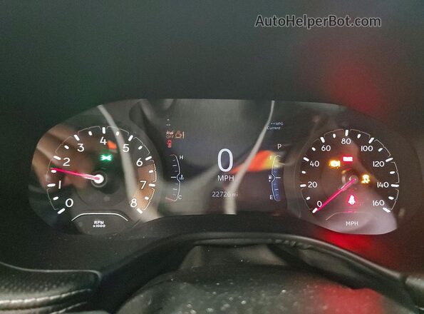 3C4NJDBNXPT544635 2023 JEEP COMPASS White Instrument cluster view