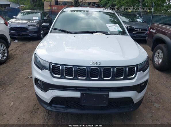 3C4NJDBNXRT100884 2024 JEEP COMPASS White წინა ხედი