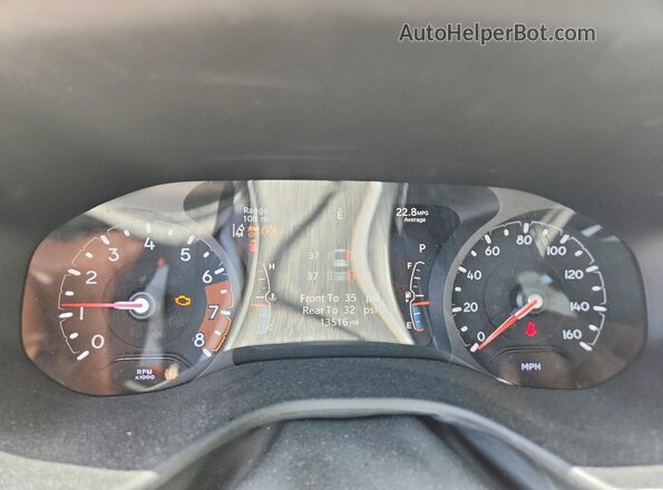 3C4NJDBNXST559810 2025 JEEP COMPASS White Вид щитка приладів