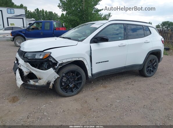 3C4NJDBNXST618080 2025 JEEP COMPASS White Vista tres cuartos delantera izquierda