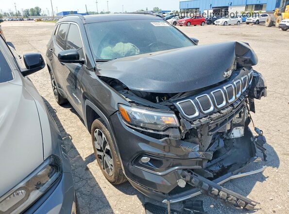 3C4NJDCB0NT226458 2022 JEEP COMPASS Black Delantero derecho