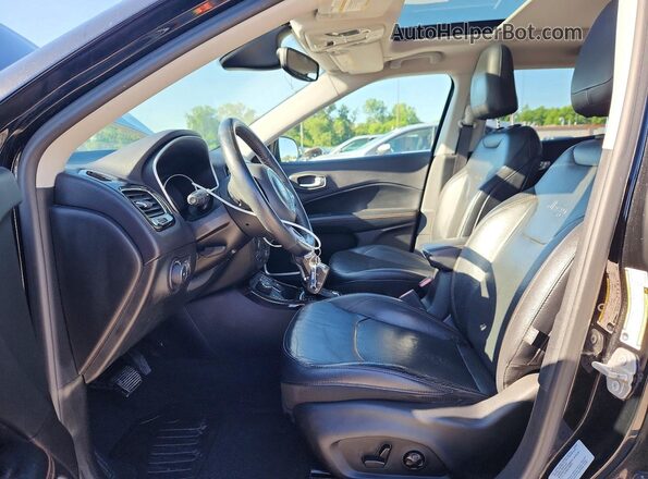3C4NJDCB1HT664880 2017 JEEP COMPASS Black Widok wnętrza z przodu