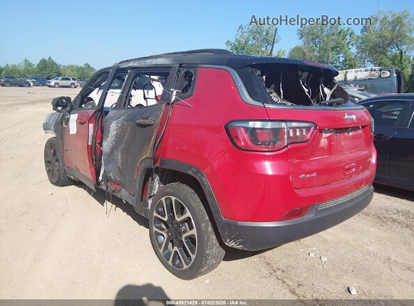 3C4NJDCB1JT178057 2018 JEEP COMPASS Red უკანა მარცხენა