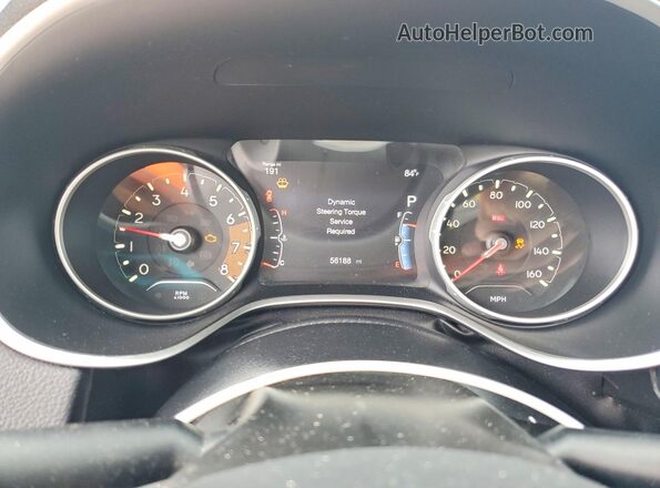 3C4NJDCB1JT354332 2018 JEEP COMPASS Gray ხელსაწყოთა პანელის ხედი