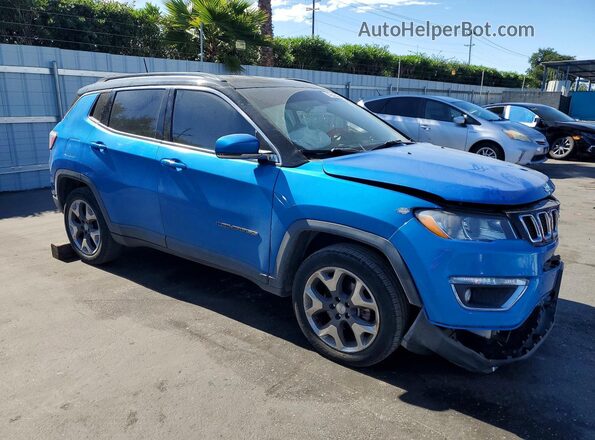 3C4NJDCB1KT753842 2019 JEEP COMPASS Blue Առջևի աջ