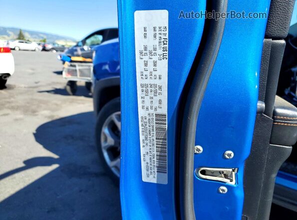 3C4NJDCB1KT753842 2019 JEEP COMPASS Blue VIN կոդի պիտակի տեսք