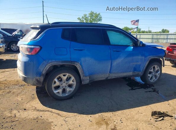 3C4NJDCB1LT215904 2020 JEEP COMPASS Blue Задня права чверть