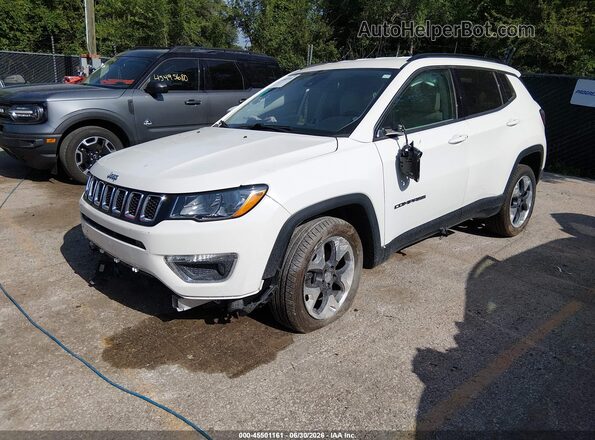 3C4NJDCB1MT590502 2021 JEEP COMPASS White წინა მარცხენა ხედი სამი მეოთხედიდან