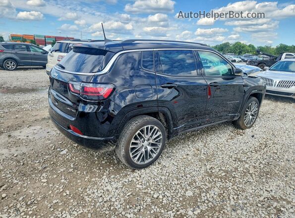3C4NJDCB1NT100965 2022 JEEP COMPASS Черный Задняя правая четверть