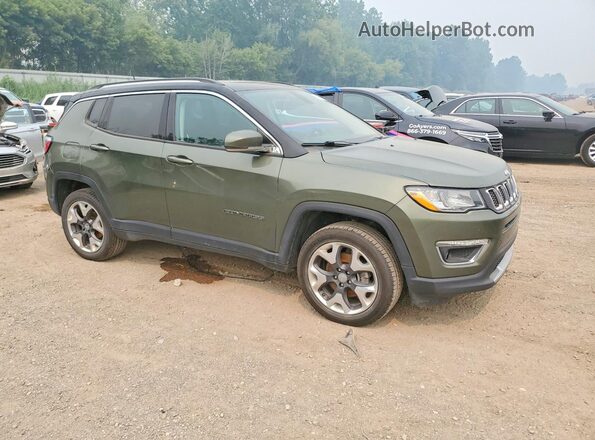 3C4NJDCB2KT827821 2019 JEEP COMPASS Зеленый Передняя правая четверть