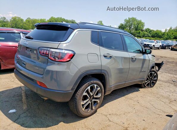 3C4NJDCB2NT110355 2022 JEEP COMPASS Gray Задня права чверть
