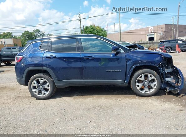 3C4NJDCB3LT204581 2020 JEEP COMPASS Blue Instrument cluster view