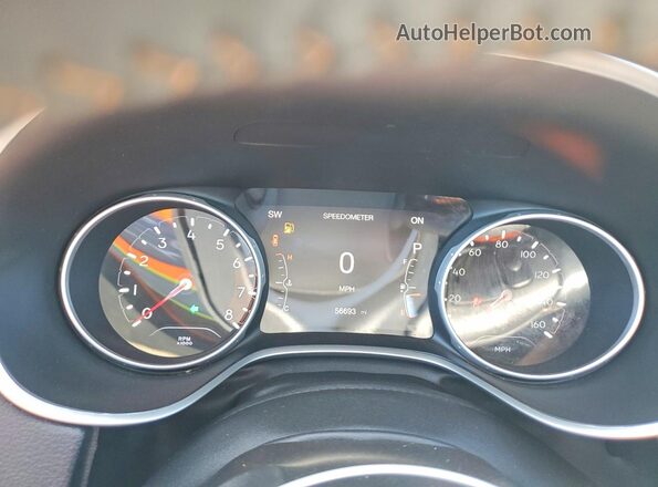 3C4NJDCB3LT228329 2020 JEEP COMPASS Red ხელსაწყოთა პანელის ხედი