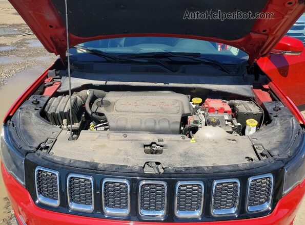 3C4NJDCB3LT228329 2020 JEEP COMPASS Red ძრავის განყოფილების ხედი