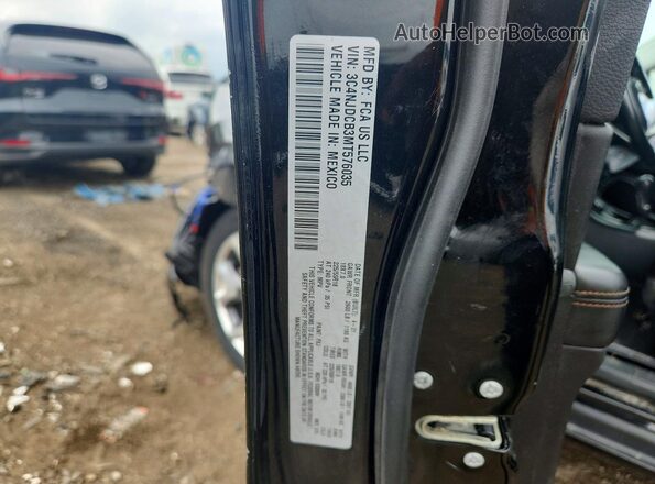 3C4NJDCB3MT576035 2021 JEEP COMPASS Black Вид наклейки з VIN-кодом
