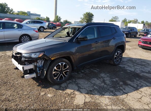 3C4NJDCB3NT162965 2022 JEEP COMPASS Beige წინა მარცხენა ხედი სამი მეოთხედიდან